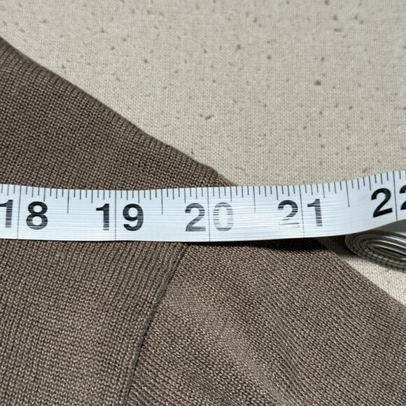 Pronto Uomo Sweater Mens Size Large Brown Mock Neck Tony Soprano Style Old Money - Picture 7 of 8